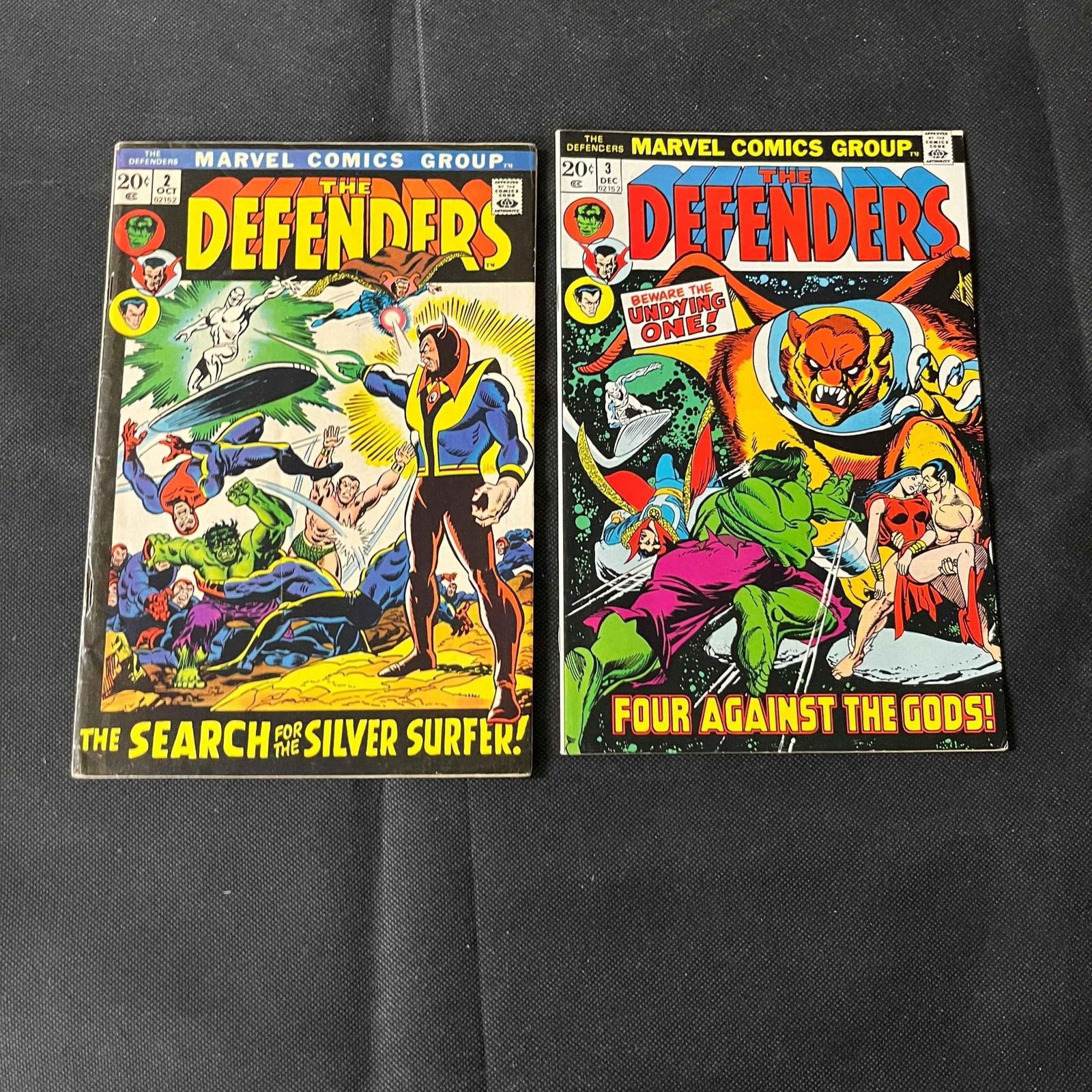 Defenders 2 & 3 Marvel Bronze Age 1st Series: We are a veteran owned company. Please look at the pictures carefully to determine what you believe the condition of collectible is. We are currently accepting consignments. Email us a aeronhouse1994@