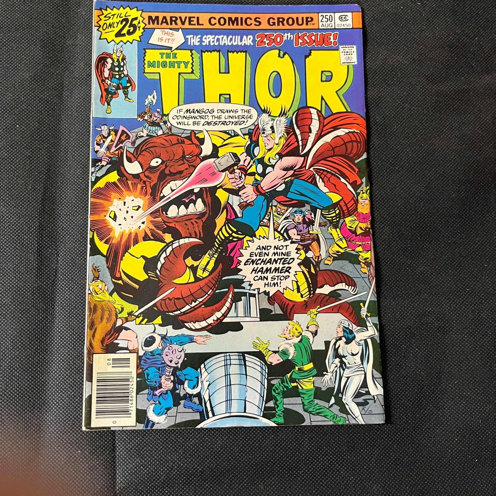 Thor 250 Jack Kirby Art: We are a veteran owned company. Please look at the pictures carefully to determine what you believe the condition of collectible is. We are currently accepting consignments. Email us a aeronhouse1994@