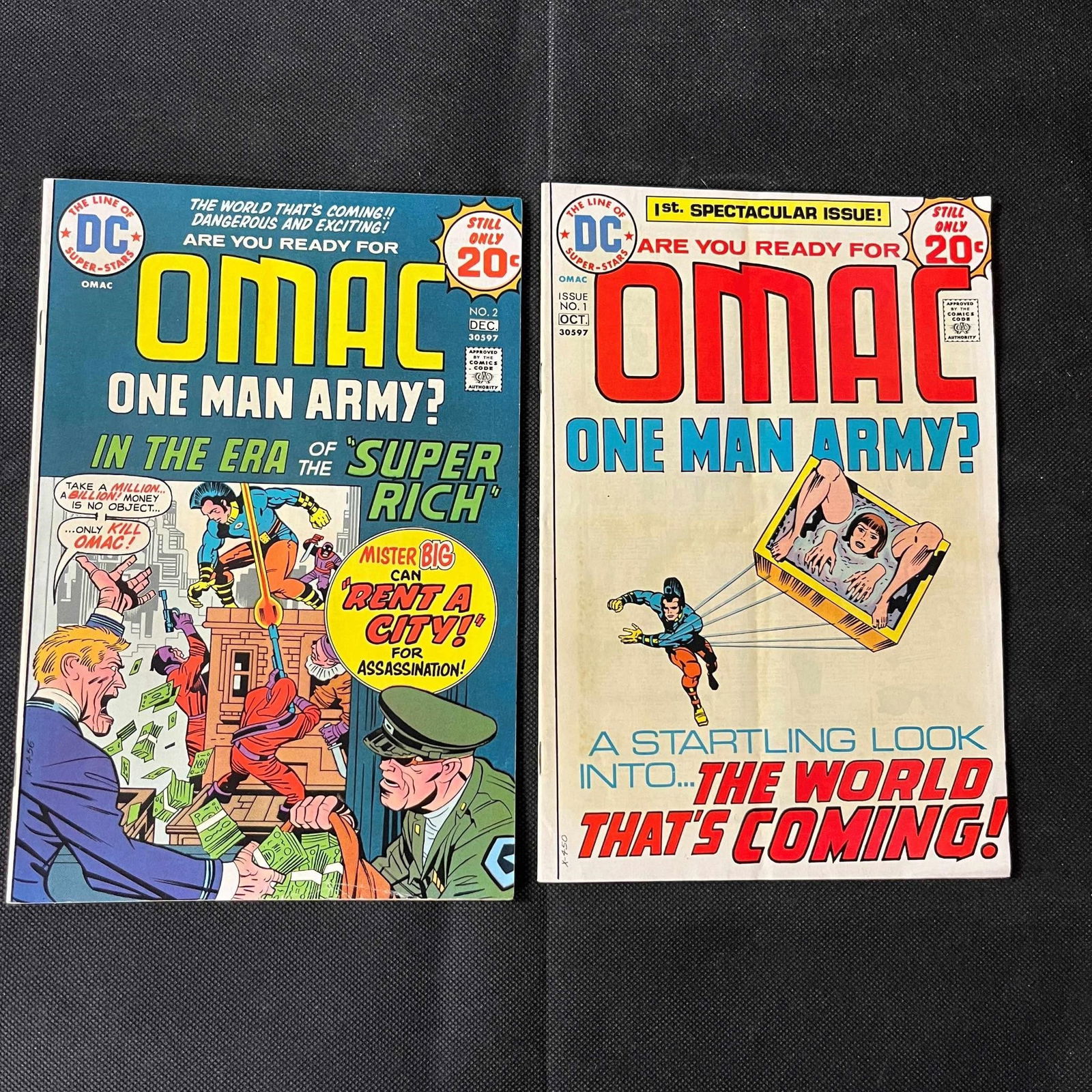 Omac 1 & 2 Jack Kirby DC Bronze Age (1 of 2)