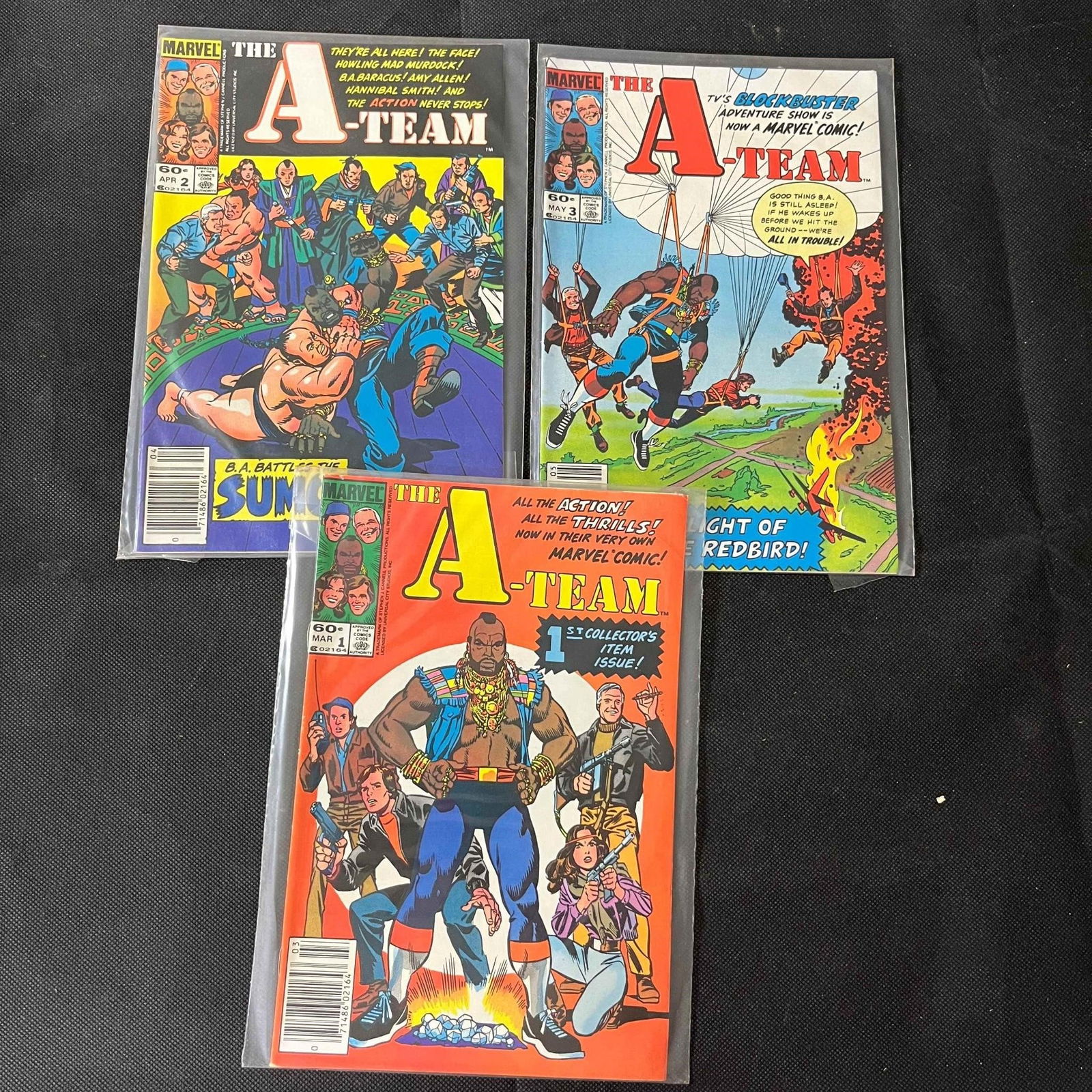 A-Team 1-3 Marvel Copper Age Newsstand Eds.: We are a veteran owned company. Please look at the pictures carefully to determine what you believe the condition of collectible is. We are currently accepting consignments. Email us a aeronhouse1994@