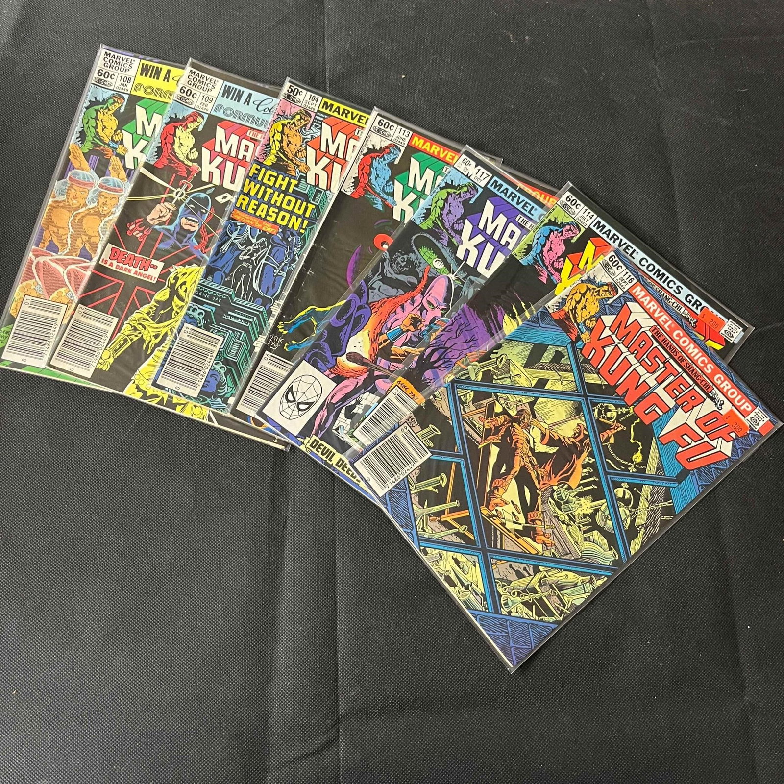 Master of Kung Fu Marvel Comic Lot: We are a veteran owned company. Please look at the pictures carefully to determine what you believe the condition of collectible is. We are currently accepting consignments. Email us a aeronhouse1994@
