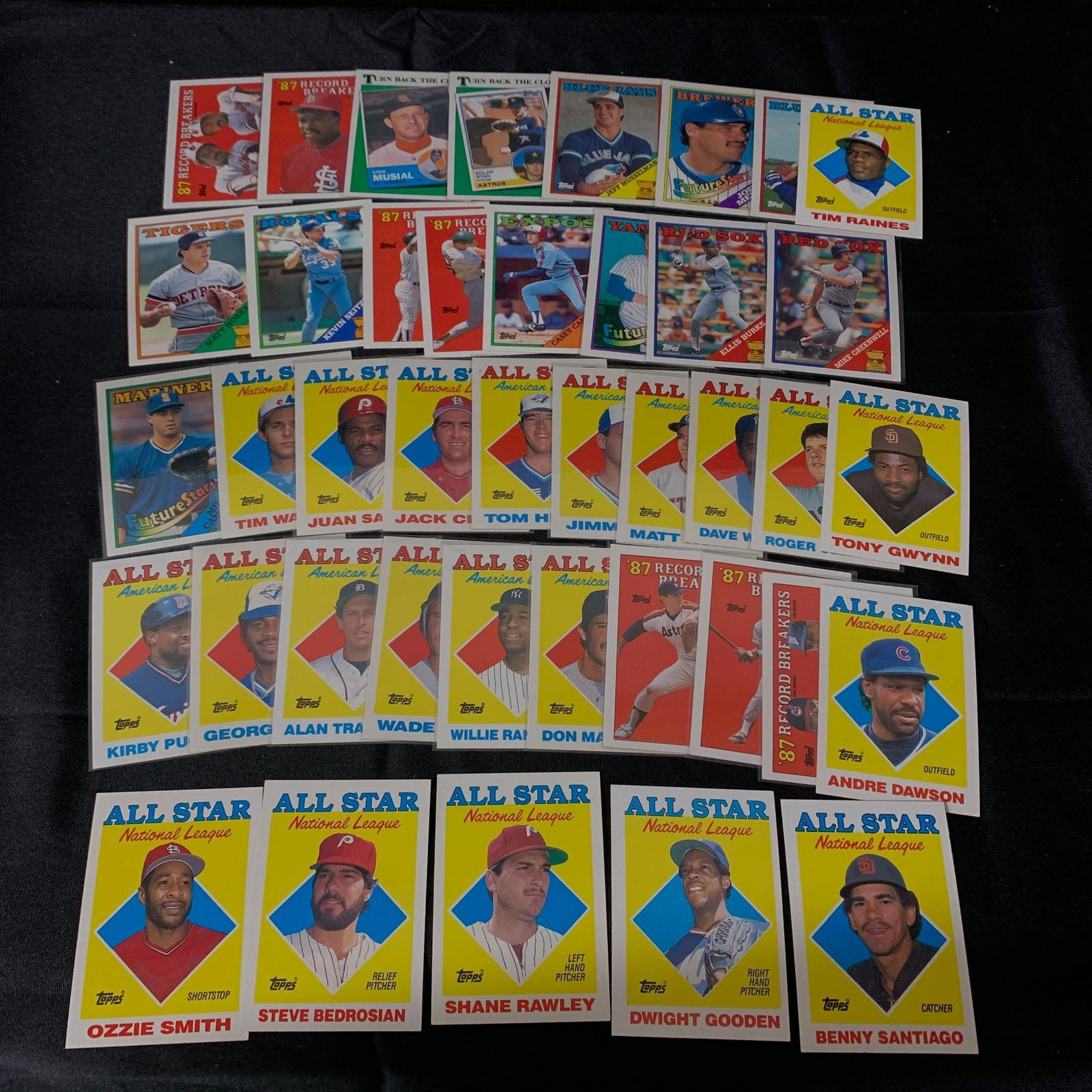 1988 Topps Baseball Cards, All Stars (1 of 2)