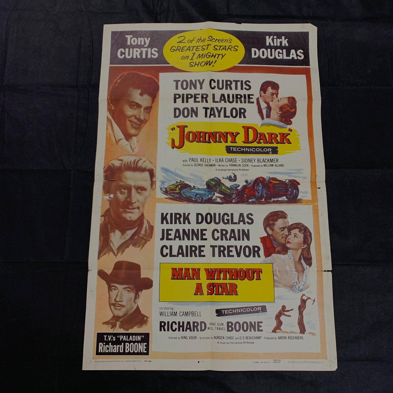 Johnny Dark/ Man Without Star Combo Poster (1 of 4)