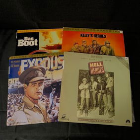 Vintage War Movie LaserDiscs