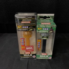 Hulk Pez, Funko Pop Pez Gold Marvel Exclusive Rare +
