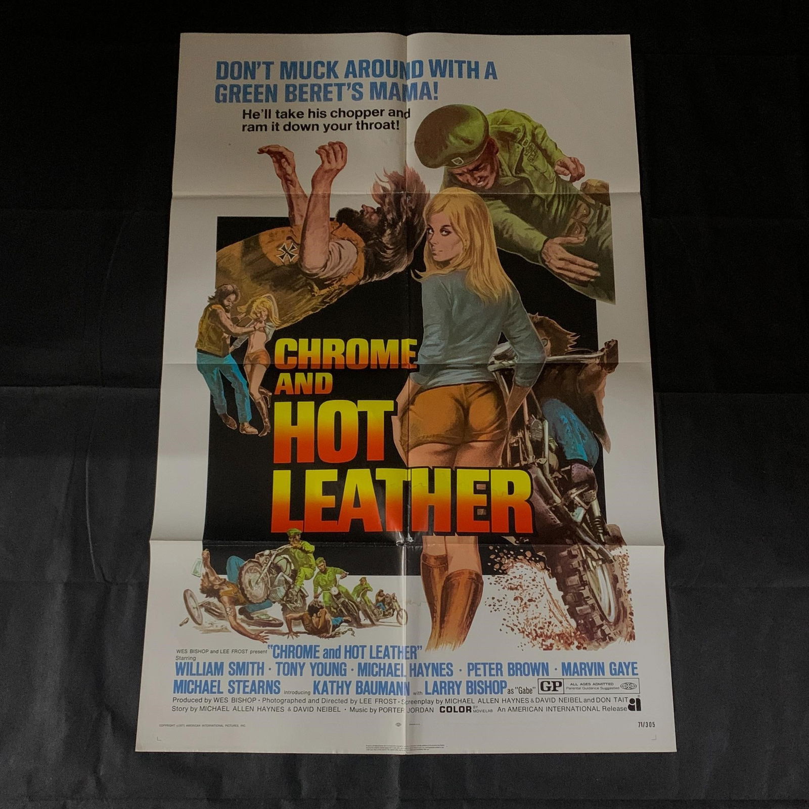 Chrome & Hot Leather Original Movie Poster (1 of 4)