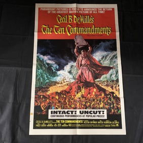 The Ten Commandments Orginal Movie Poster