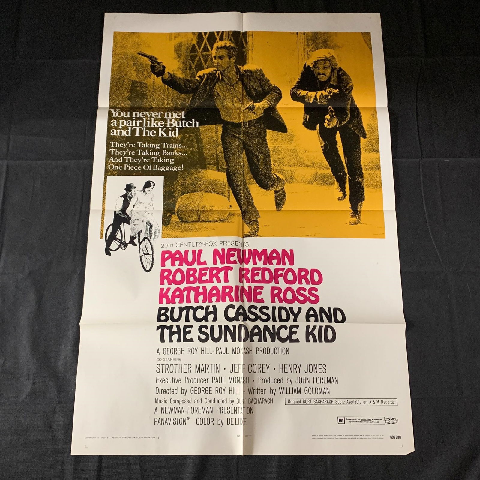 Butch Cassidy & The Sundance Kid Original One-Sheet Poster (1 of 4)