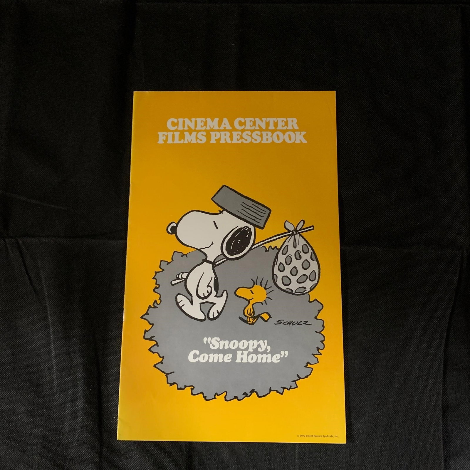 Snoopy Come Home Pressbook: Original Snoopy Come Home Movie Pressbook. The posters in this auction belonged to a single owner. He owned movie theaters from the 50s-70s and would keep all of the posters for movies he showed. We a