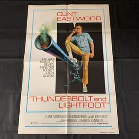 Thunderbolt & Lightfoot Original One Sheet Movie Poster