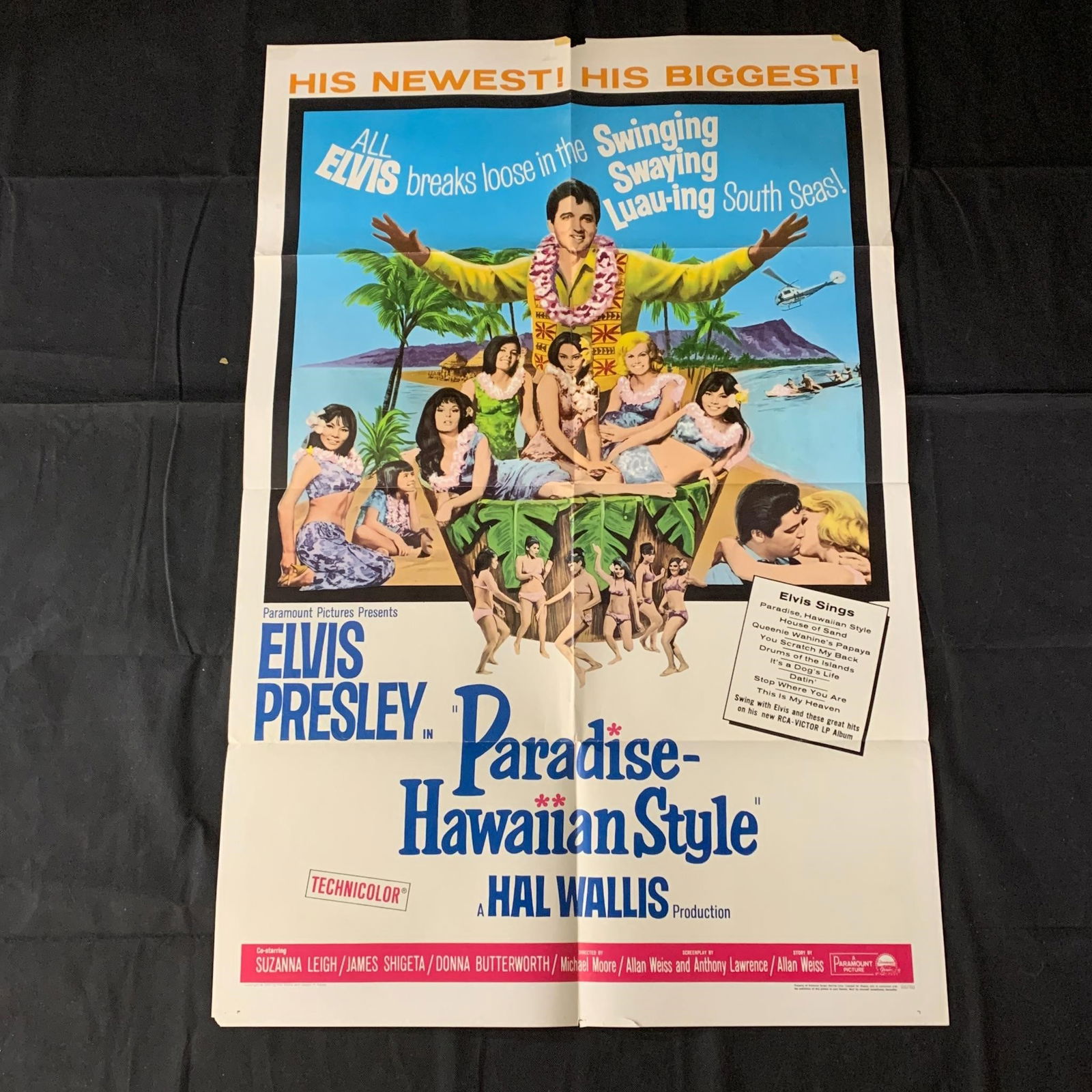 Paradise Hawaiian Style Original One-Sheet Movie Poster Elvis (1 of 4)