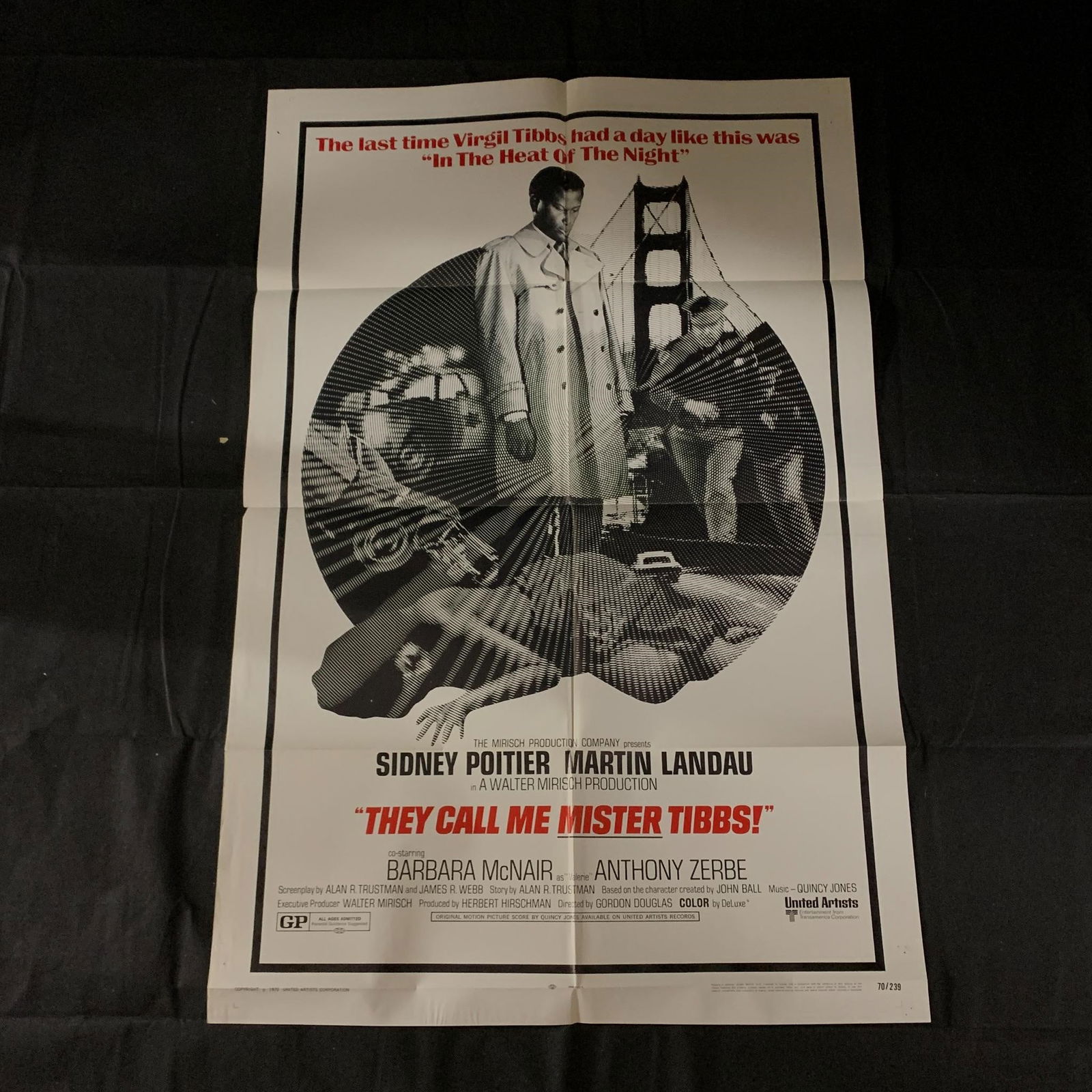 They Call Me Mister Tibbs Original One-Sheet Movie Poster (1 of 4)