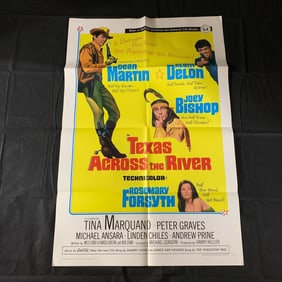 Texas Across the River Orginal One-Sheet Movie Poster