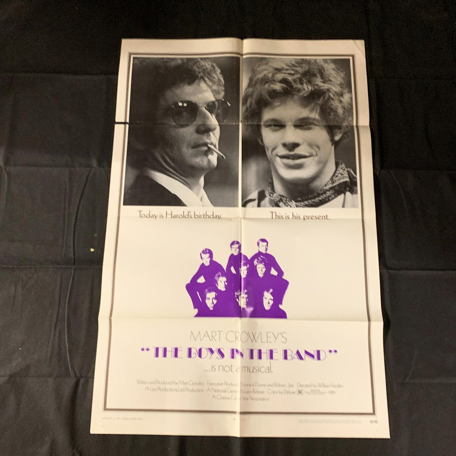 Boys in the Band Original One Sheet Movie Poster: Boys in the Band Original 1970 Movie Poster. 70/90. The posters in this auction belonged to a single owner. He owned movie theaters from the 50s-70s and would keep all of the posters for movies he sho