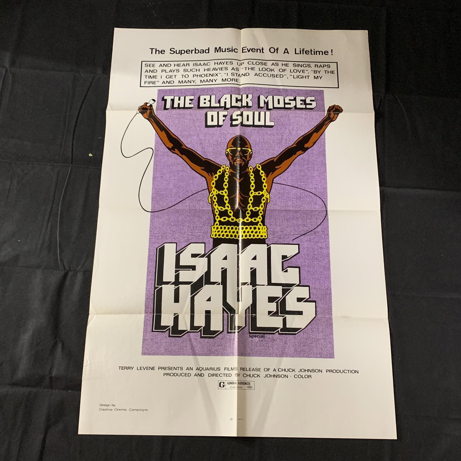 Black Moses Original One Sheet Movie Poster (1 of 2)