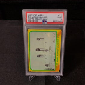 PSA 9 The Walkers Close Card 1980 Topps Staar Wars