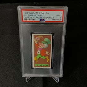 PSA 9 The Madd Hatter 1957 Barratt & Co #1 Card