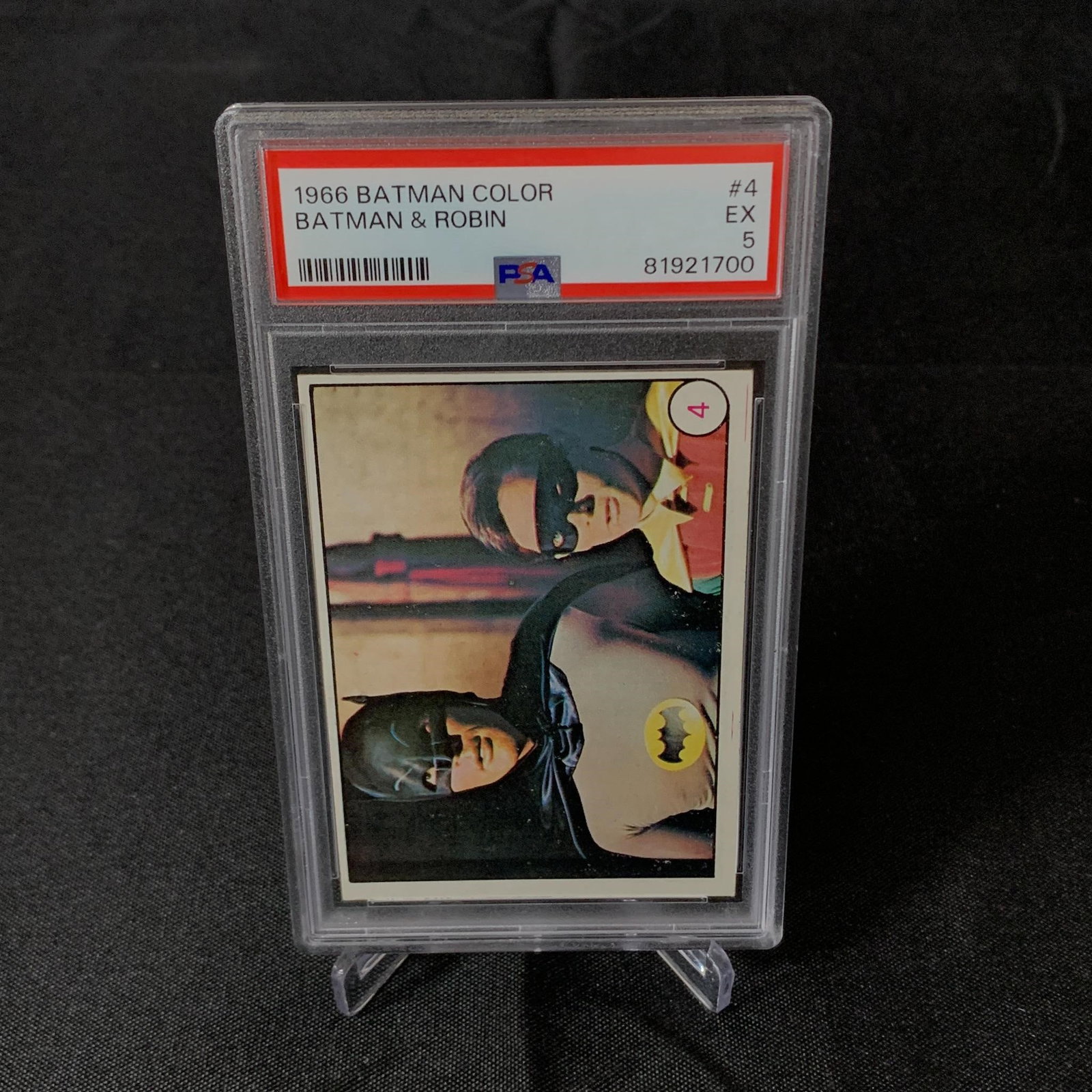 PSA 5 Batman & Robin 1966 Batman Color: PSA 5 Batman and Robin #4. 1966 Batman Color Trading Card. We are a veteran owned company. Please look at the pictures carefully to determine what you believe the condition of collectible is. We are c