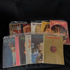 1965 Playboy Magazines, Near Complete