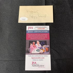 Peggy Wood Autograph JSA COA
