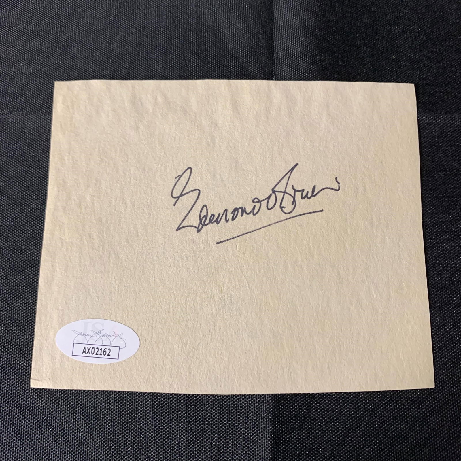 Edmond O'Brien Autograph COA JSA (1 of 1)