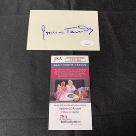 Jessica Tandy Autograph JSA COA