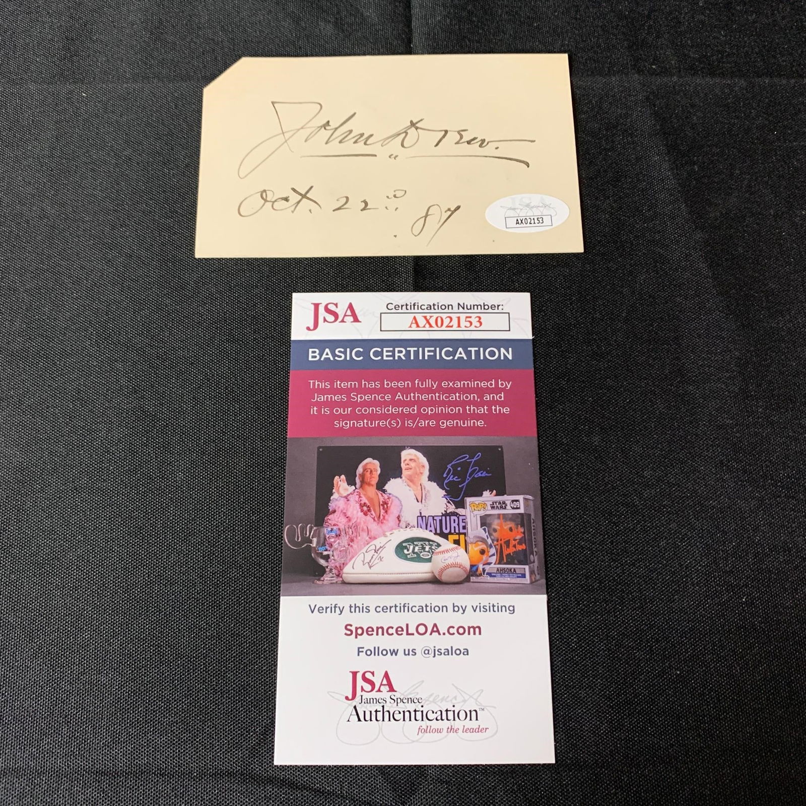 John Drew Autograph JSA COA (1 of 2)