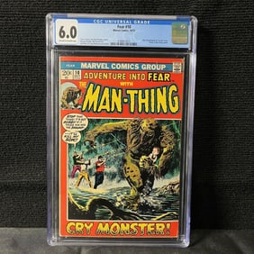 Fear 10 CGC 6.0 1st Man Thing Solo Series
