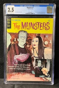 Munsters 1 CGC 2.5 Gold Key Series