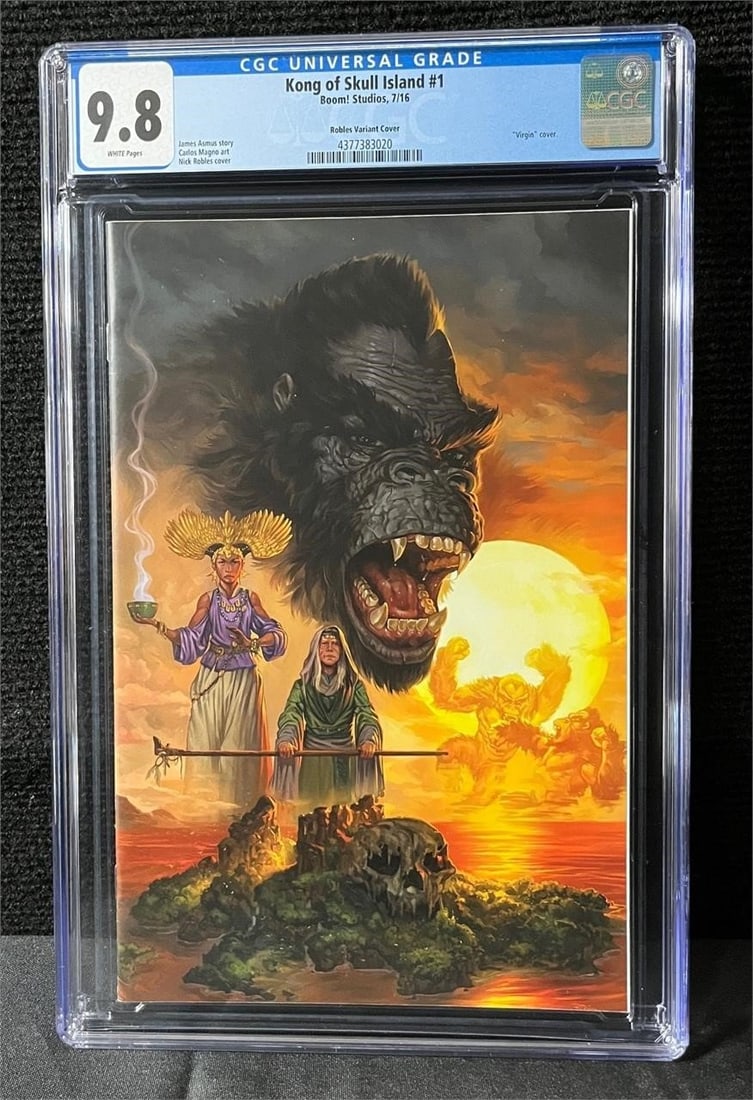 Kong Skull Island Robles Virgin Cvr CGC 9.8: We are a veteran owned company. Please look at the pictures carefully to determine what you believe the condition of collectible is. We are currently accepting consignments. Email us a aeronhouse1994@
