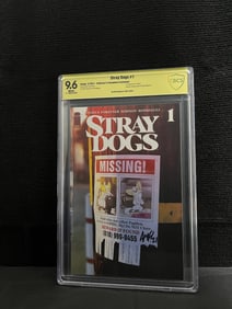Stray Dogs 1 Exclusive Tony Fleecs Signed CBCS 9.6