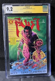 Faust 4 CGC 9.2 Brown & Quinn Signed