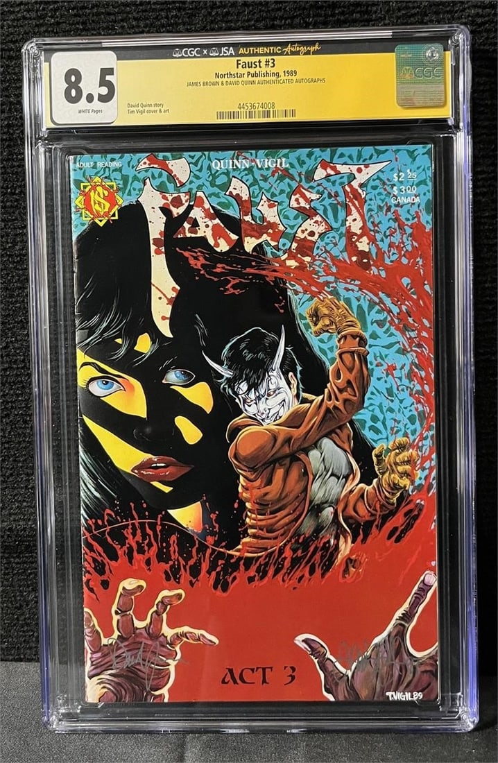 Faust 3 1st Print Brown & Quinn CGC/JSA signed (1 of 1)