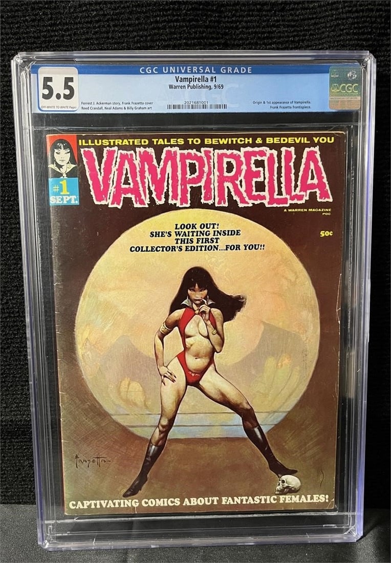 Vampirella 1 CGC 5.5 Frazetta Art 1st Vampirella (1 of 1)