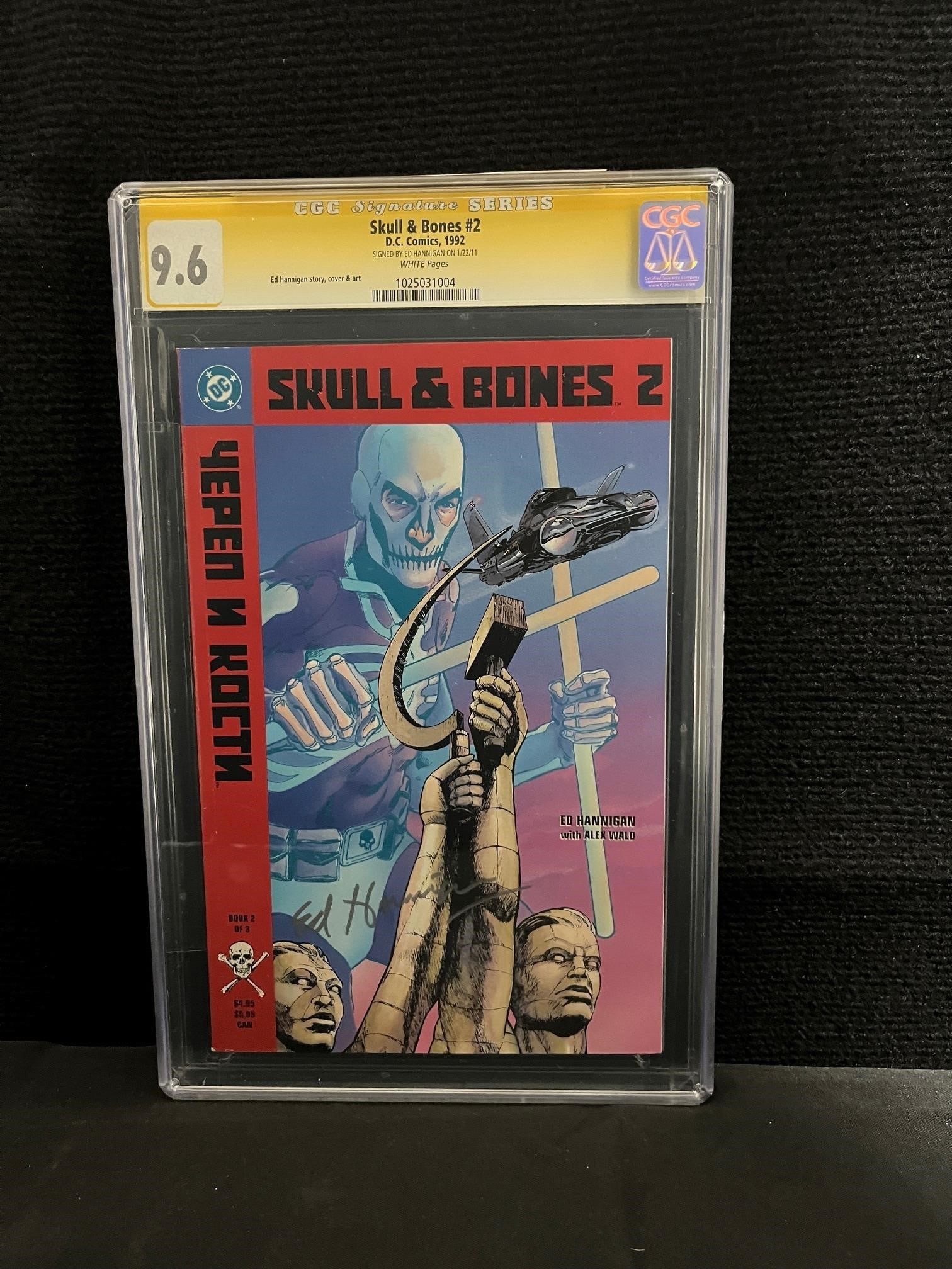 Skull & Bones 2 CGC SS 9.6 Signed Ed Hannigan: We are a veteran owned company. Please look at the pictures carefully to determine what you believe the condition of collectible is. We are currently accepting consignments. Email us a aeronhouse1994@