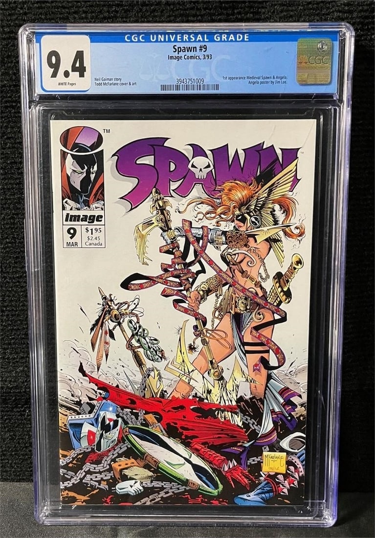 Spawn 9 CGC 9.4 1st Angela (1 of 1)