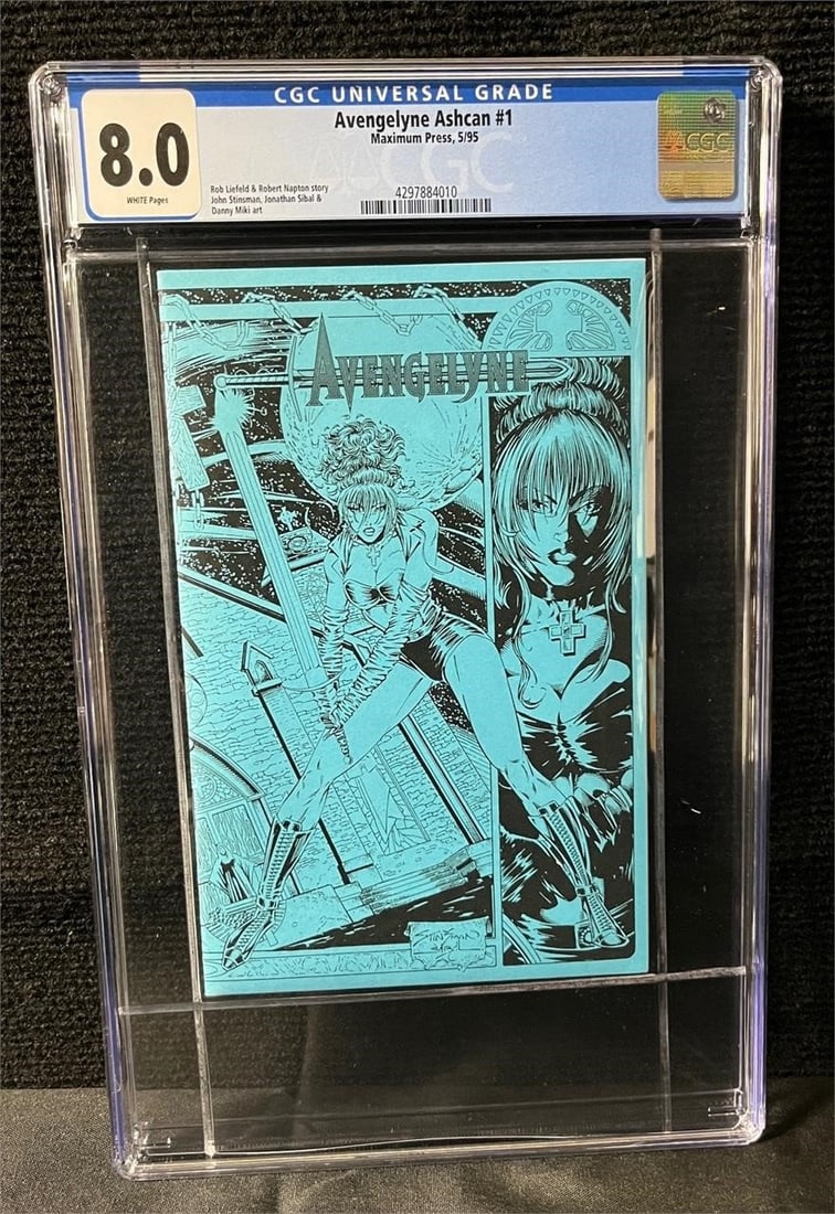 Avengelyne Ash Can CGC 8.0 RARE!: We are a veteran owned company. Please look at the pictures carefully to determine what you believe the condition of collectible is. We are currently accepting consignments. Email us a aeronhouse1994@