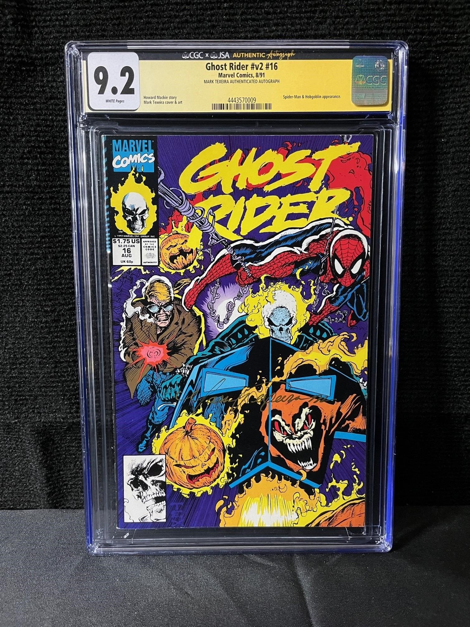 Ghost Rider 16 CGC/JSA Mark Texiera Early Sig (1 of 1)