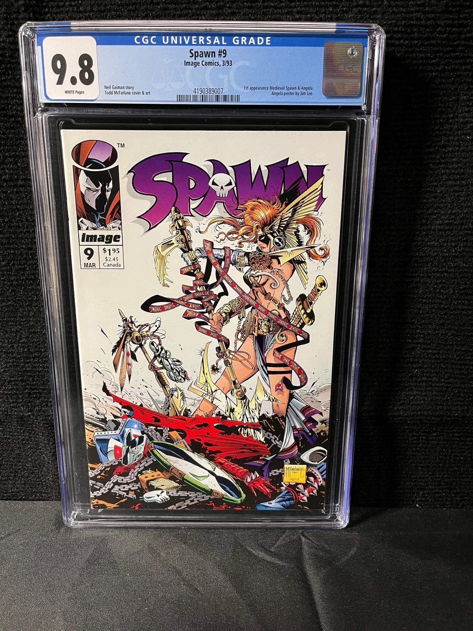 Spawn 9 CGC 9.8 1st Angela (1 of 1)
