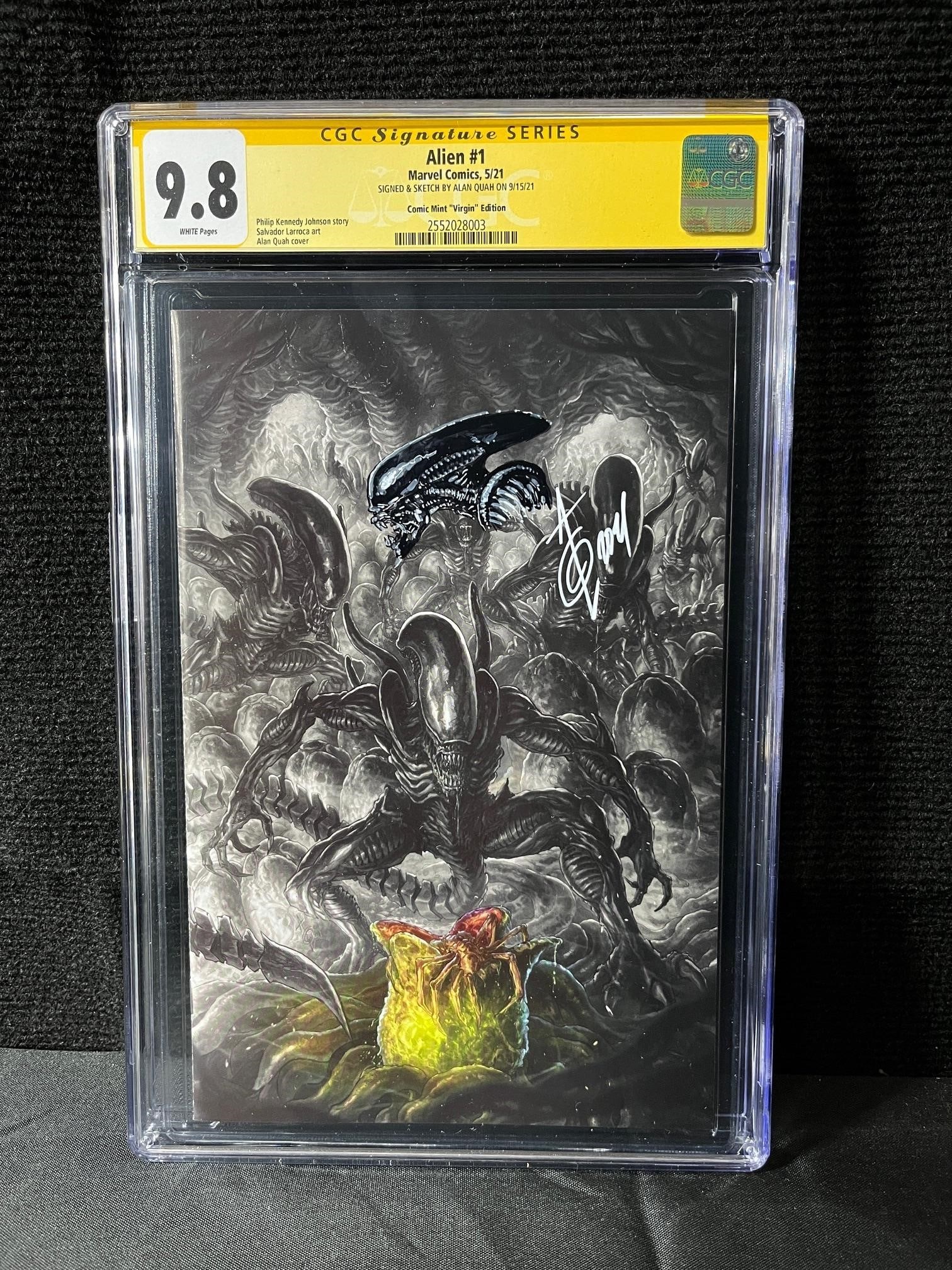 Alien 1 Quah Viirgin Ed CGC signed & Sketch 9.8 (1 of 2)