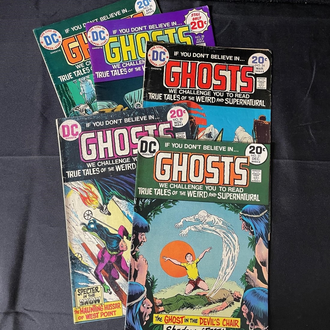 Ghosts 20, 21, 25, 28, 24 DC Bronze Age Horror (1 of 2)