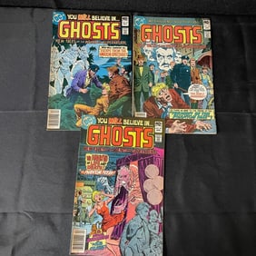 Ghosts 3 Issue Comic Lot DC Bronze Age