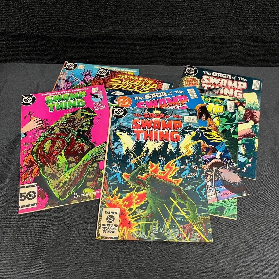 Swamp Thing Alan Moore Lot: We are a veteran owned company. Please look at the pictures carefully to determine what you believe the condition of collectible is. We are currently accepting consignments. Email us a aeronhouse1994@