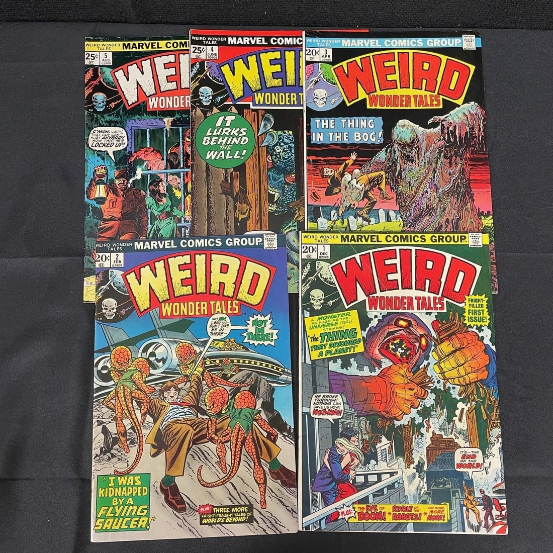 Weird Wonder Tales 1-5 Marvel Bronze Age Horror (1 of 2)