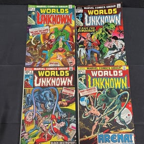 World's Unknown 2,3,4,5 Marvel Bronze Age Horror
