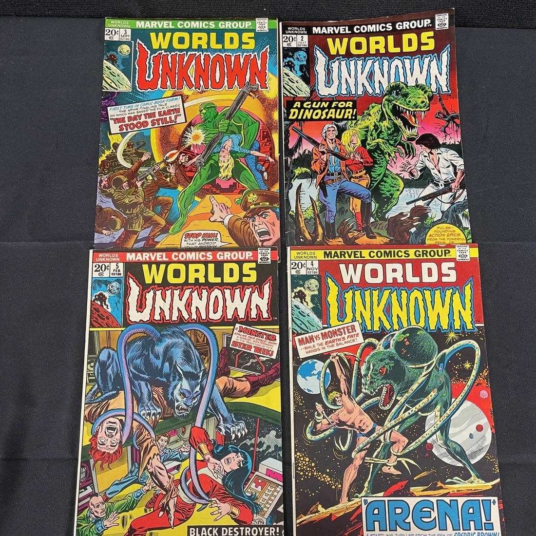 World's Unknown 2,3,4,5 Marvel Bronze Age Horror (1 of 2)