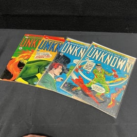 Adventures Into the Unknown 4 Comic Silver Age Lot