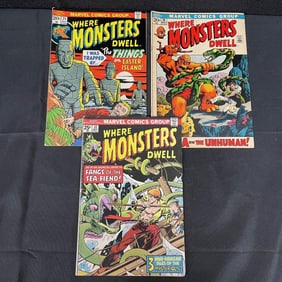 Where Monsters Dwell 3 Comic Lot