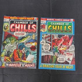 Chamber of Chills 1 & 2 Marvel Bronze Age Horror
