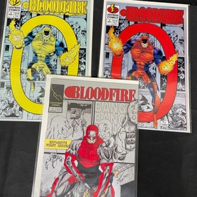 Bloodfire Lightning Comics 3 Comic Lot